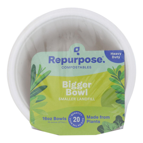 Repurpose Plant Based Bagasse Bowls - Case Of 12 - 20 Countidx HG1550110