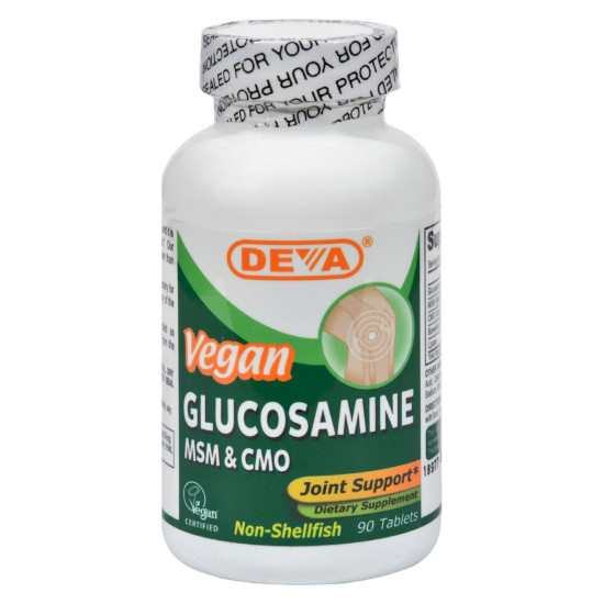 Deva Vegan Vitamins - Glucosamine Msm And Cmo - 90 Tabletsidx HG0106823