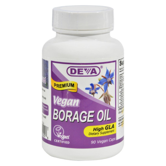 Deva Vegan Vitamins - Borage Oil - 500 Mg - 90 Vegan Capsulesidx HG0511469
