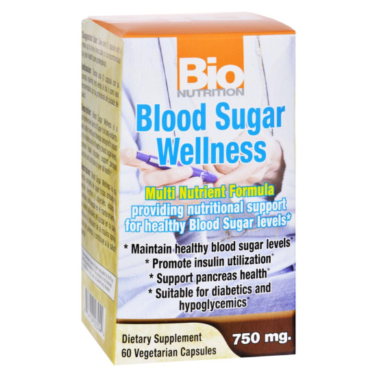 Bio Nutrition - Blood Sugar Wellness - 60 Vegetarian Capsulesidx HG1029511